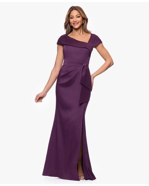 purple petite evening dress Coast Petite V-Neck Short Sleeve Maxi Dress in Purple