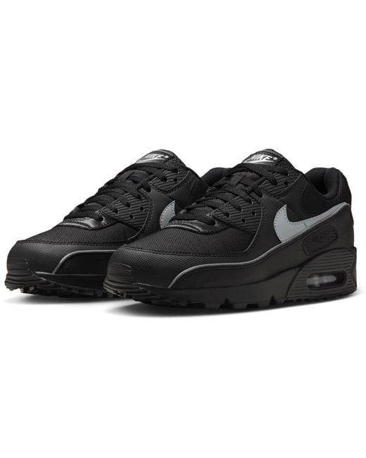 Nike Black Air Max 90 Premium Casual Sneakers From Finish Line for men