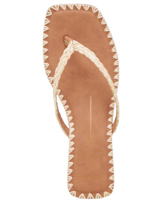 Dolce Vita Pink Barty Whipstitch Thong Low Heel Sandals