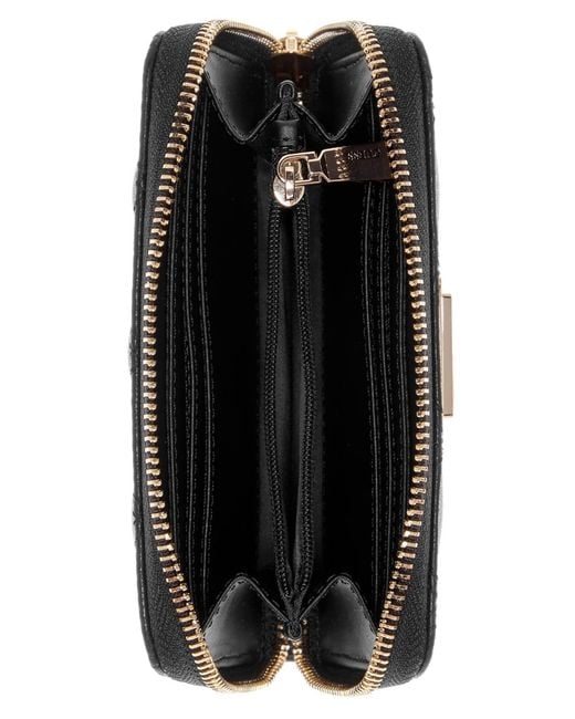 Guess Black Cheryl Medium Zip Around Wallet