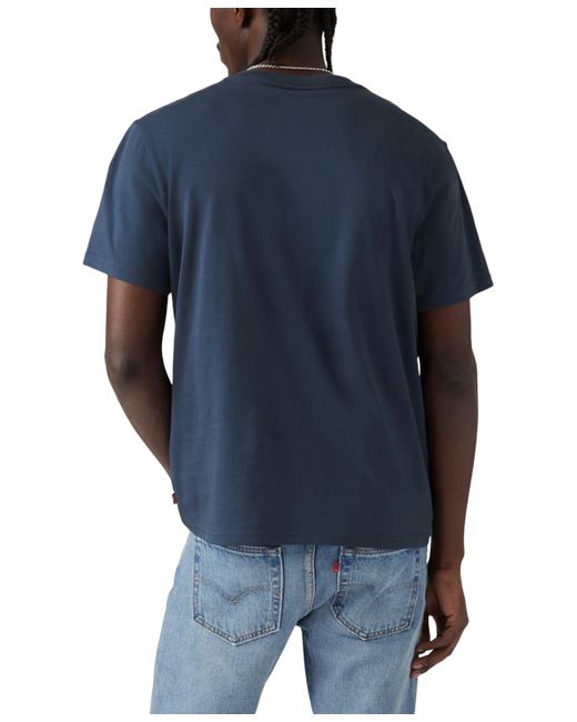 Levi's Blue Relaxed Fit Short Sleeve Graphic Crewneck T-shirt for men