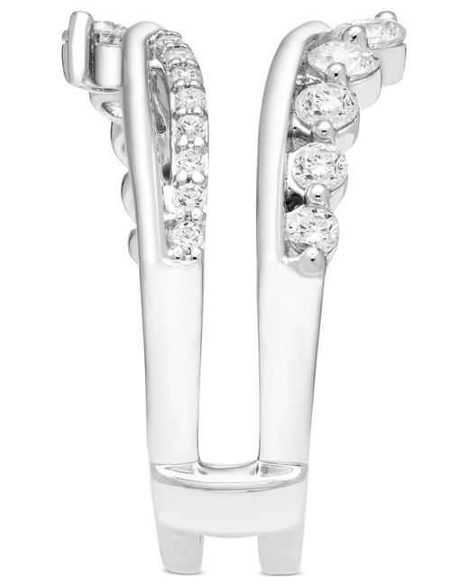Macy's White Diamond Swirl Ring Guard Enhancer (3/4 Ct. T.w.