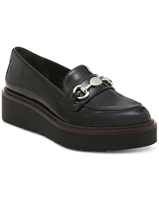 Giani Bernini Black Mayaa Lug-sole Loafers, Created For Macy's