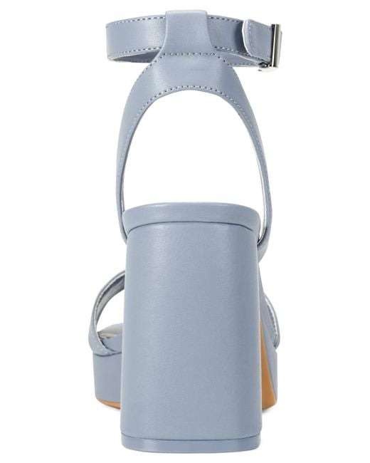 DKNY Blue Scotia Platform Sandals