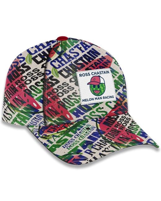 Trackhouse Racing Team Collection White Ross Chastain Sublimated Melon Man Adjustable Hat for men