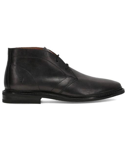 Frye Black Paul Chukka Round-toe Boots for men