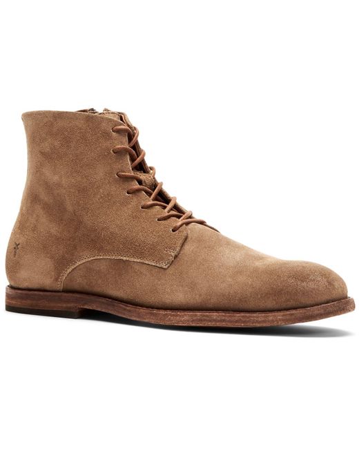 Frye Brown Chris Lace-up Boots for men
