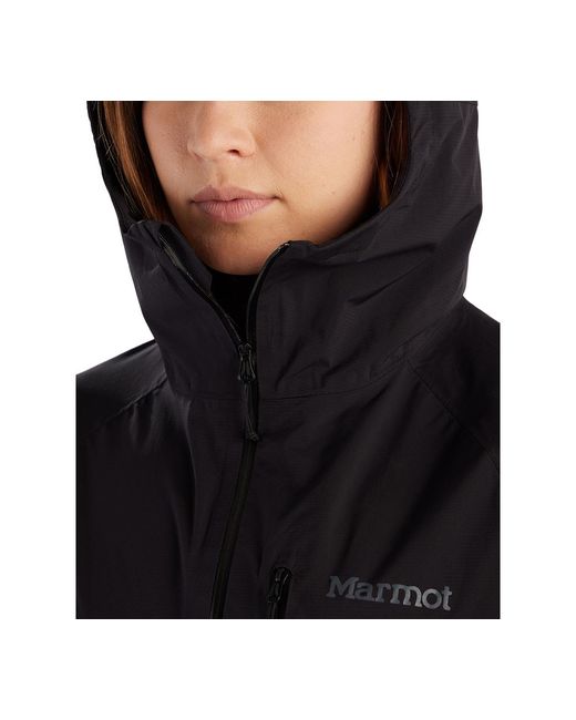Marmot Black Superalloy Packable Rain Jacket