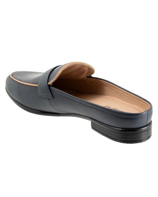 Trotters Blue Lola Flat