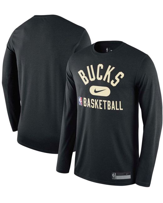 Nike Synthetic Black Milwaukee Bucks 2021, 22 On-court Practice Legend ...