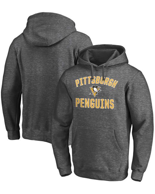 Men's Fanatics Branded Heathered Charcoal Pittsburgh Steelers Big & Tall  Practice Pullover Hoodie