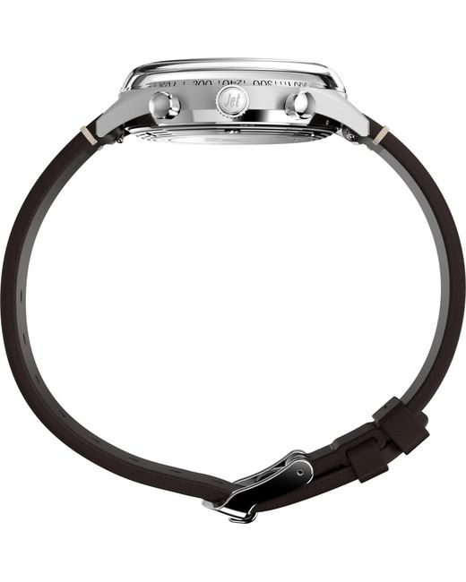 Timex Gray Chronograph Leather Watch for men