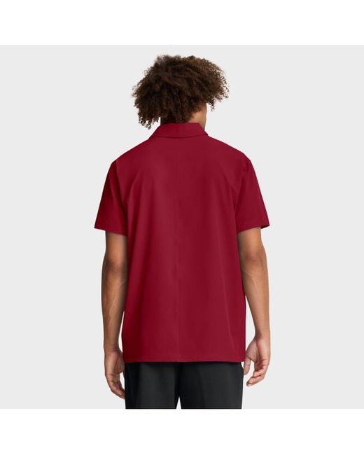 Nike Red Alabama Tide 2025 Coaches Sideline Polo Shirt for men