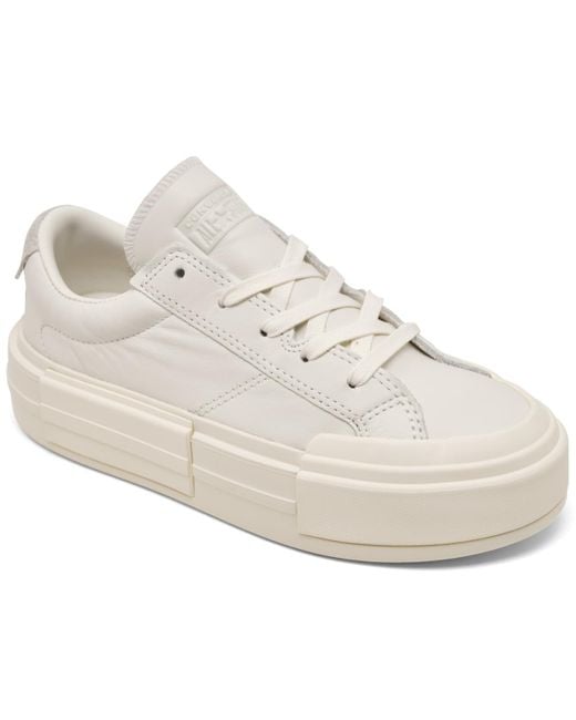 Converse White Chuck Taylor All Star Cruise Leather Casual Sneakers From Finish Line