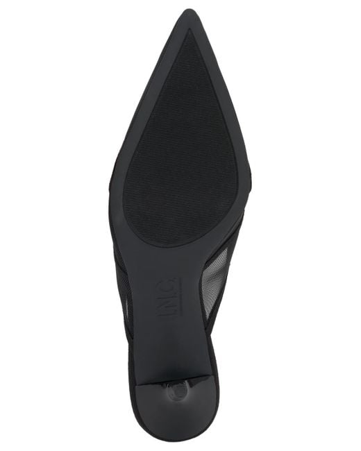 INC International Concepts Black Gerarda Mesh Mules