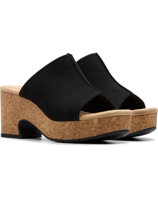 Clarks Black Collection Nerisa Vine Wedge Sandals