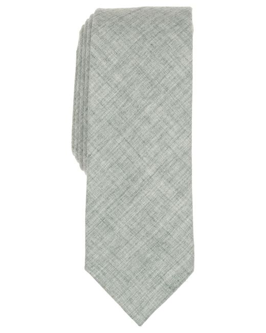 BarIII Gray Chambray Solid Tie for men