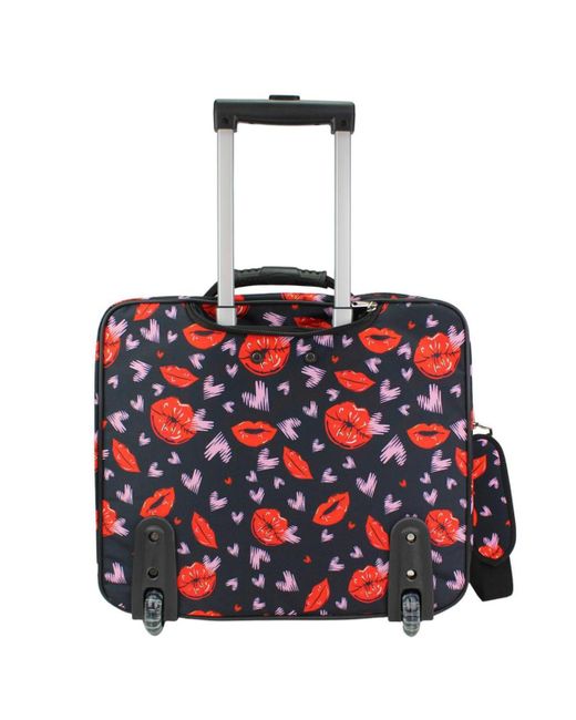 World Traveler Red 17-inch Rolling Laptop Case