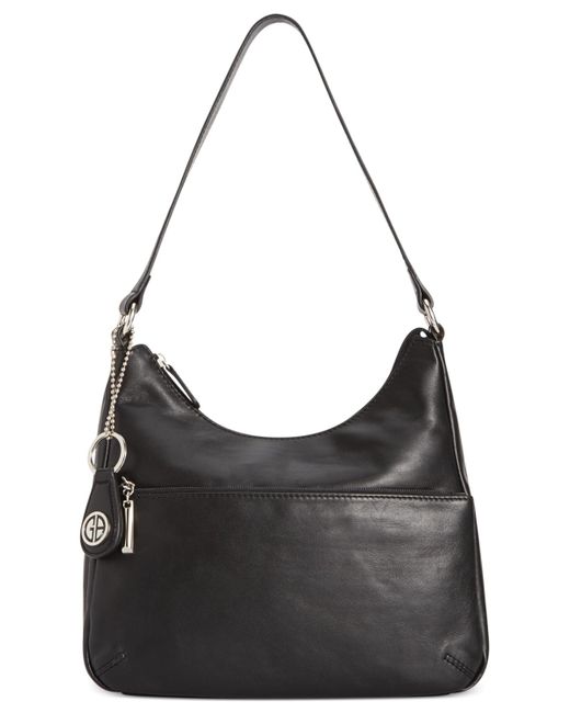 Giani Bernini Black Nappa Leather Hobo Bag