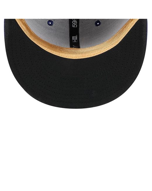 KTZ Blue Los Angeles Dodgers 2025 Gold Collection 9fifty Snapback Hat for men