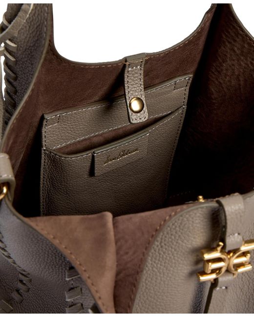 Sam Edelman Gray Sylvia Small Crossbody Tote Bag