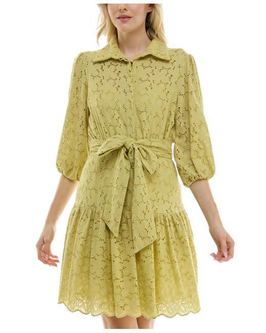 Taylor Yellow 1pc Fully Lined Dres