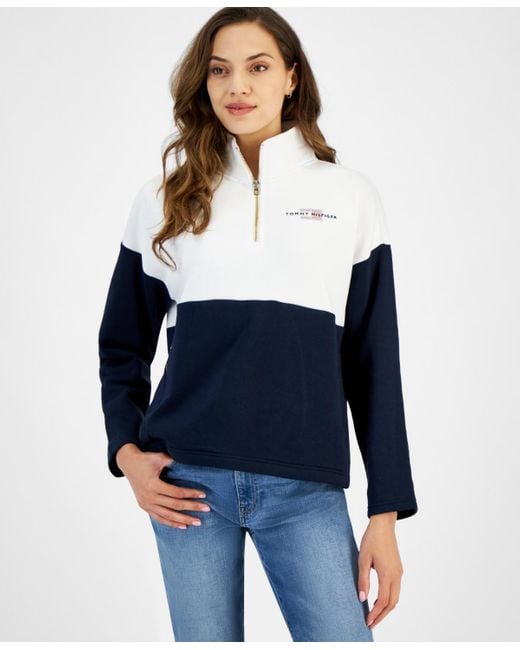 Quarter zip pullover tommy hilfiger hotsell
