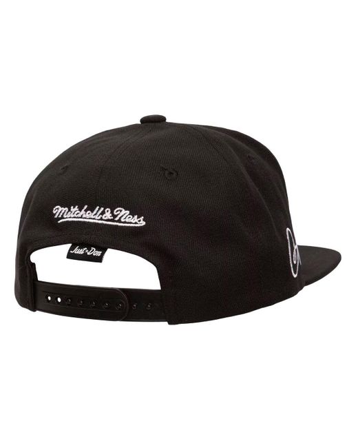 Mitchell & Ness Black Arizona Diamondbacks Just Don X Mlb Lux Script Snapback Hat for men