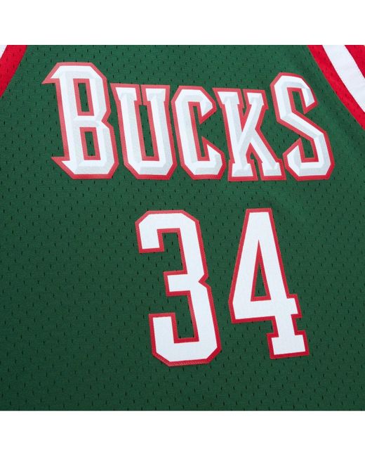 Mitchell & Ness Green Giannis Antetokounmpo Milwaukee Bucks 2013/14 Hardwood Classics Swingman Jersey for men