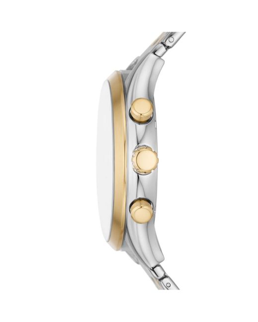 Fossil Metallic Fenmore Multifunction Two-tone Bracelet Watch for men