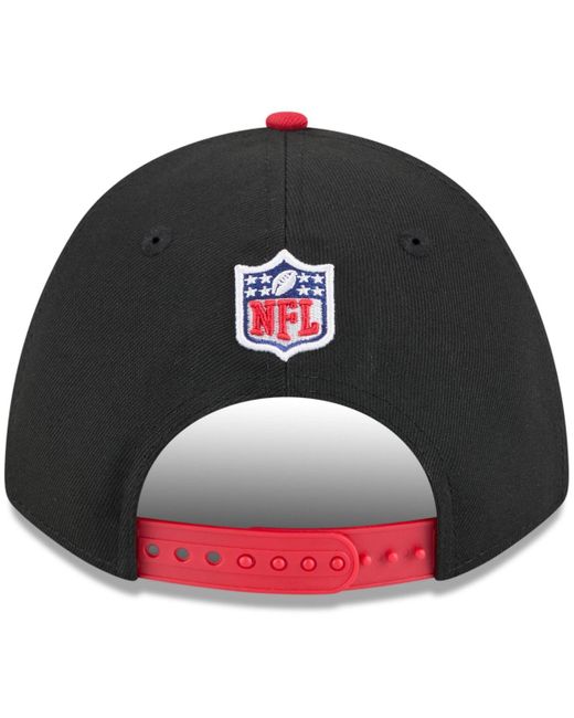 KTZ Black/red Kansas City Chiefs 2025 Nfl Draft 9forty A-frame M-crown Adjustable Hat for men