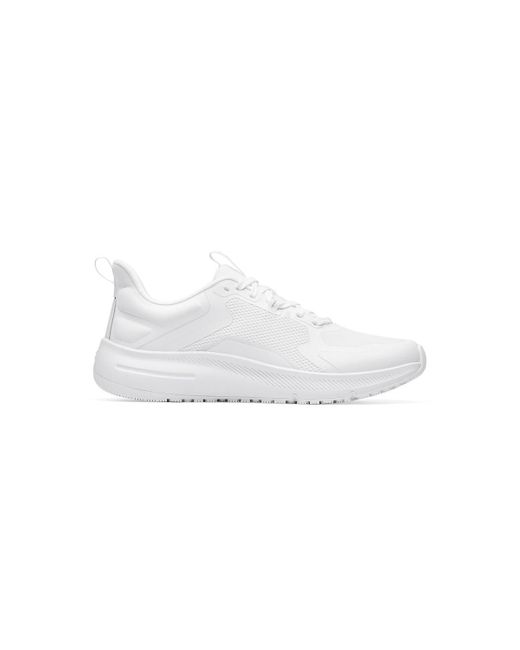 Shoes for Crews White Crossing Slip Resistant Water Resistant Work Shoes for men