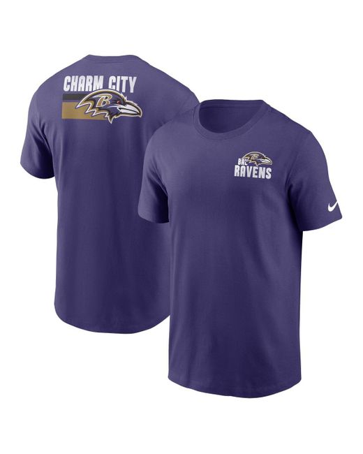 Nike Blue Baltimore Ravens Blitz Essential T-shirt for men