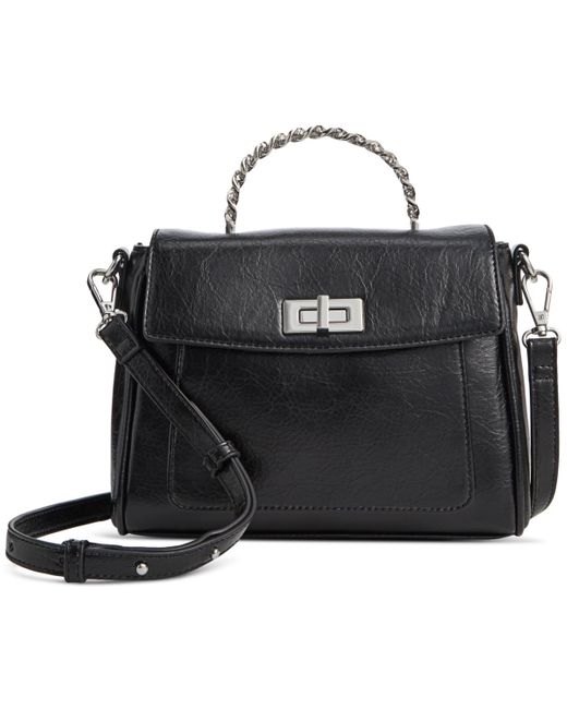INC International Concepts Black Emiliee Mini Top Handle Handbag