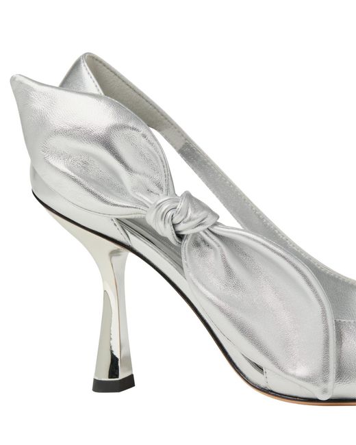 Kate Spade White Bunnie Suede Slip-on Pumps