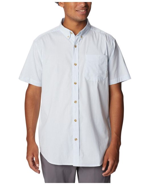 Columbia White Rapid Rivers Short Sleeve Shirt for men