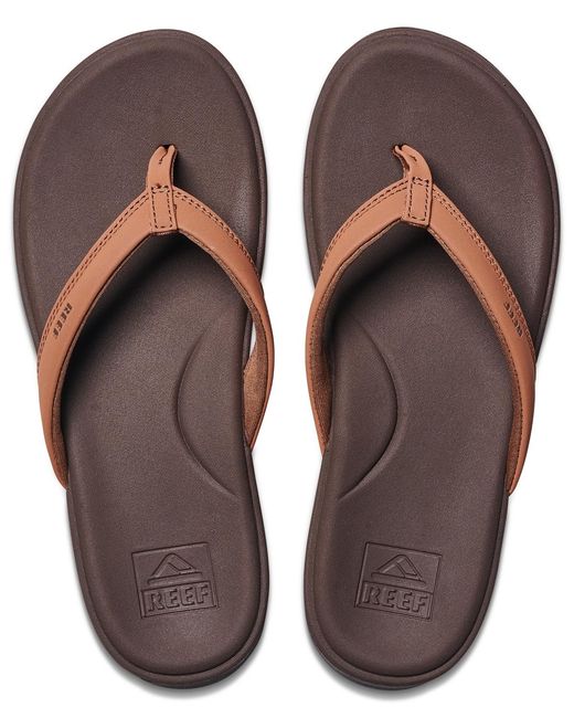 Reef Brown Cushion Cloud Slip-on Hanging Flips