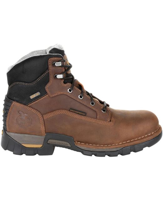 Georgia Boot Brown Eagle One Steel Toe Waterproof Work Boot