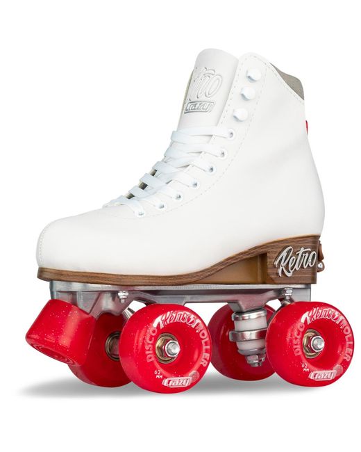 Crazy Skates Red Retro Adjustable Roller Skates