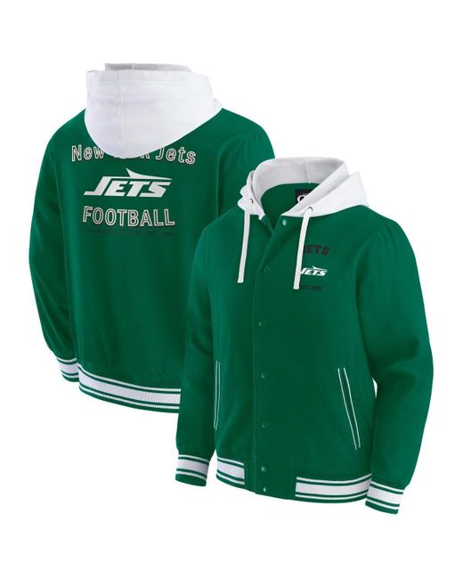 Fanatics Green Darius Rucker Collection By New York Jets Full-snap Hoodie Jacket for men