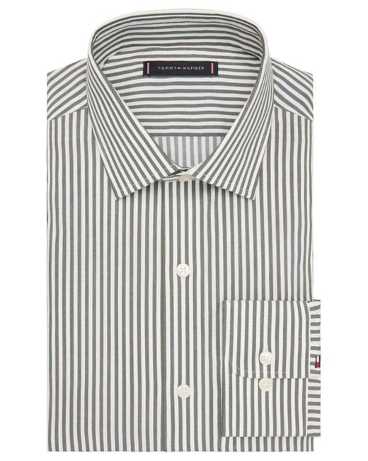 Tommy Hilfiger Gray Slim Fit Dress Shirt for men