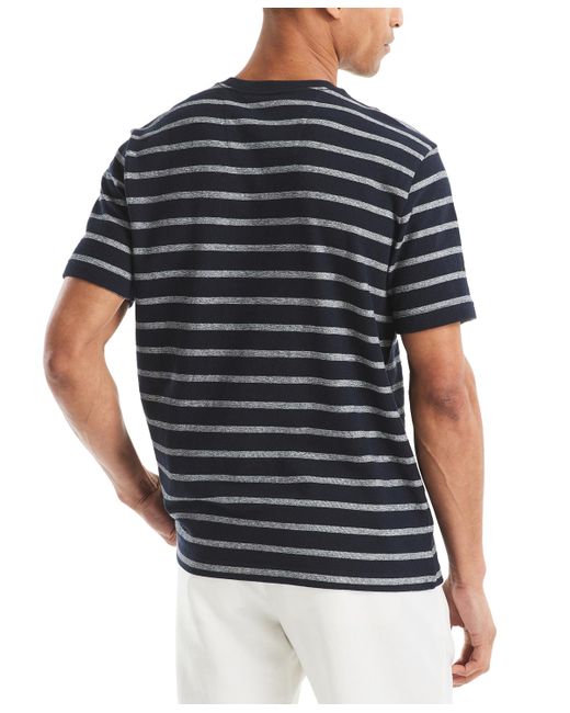 Nautica Black Stripe Crewneck T-shirt for men