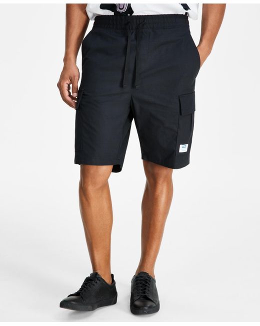 Boss Blue Hugo By Relaxed-fit 9" Cargo Shorts for men