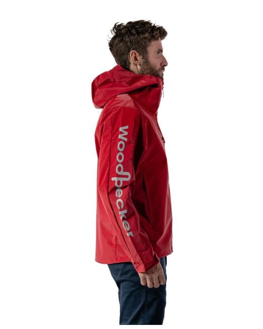 Woodpecker Red Wind Shell Jacket for men
