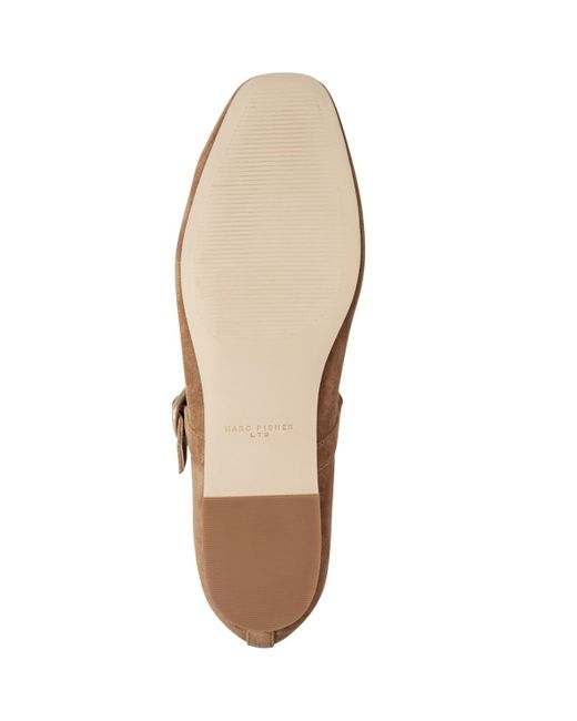 Marc Fisher Brown Garissa Mary Jane Ballet Flats