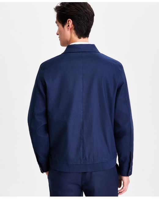 Alfani Blue Tech Bomber Jacket for men
