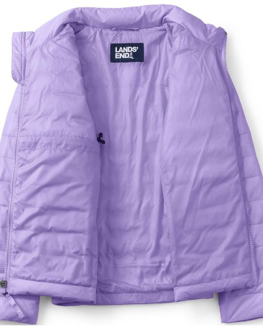 Lands' End Purple Boys Thermoplume Packable Jacket for men