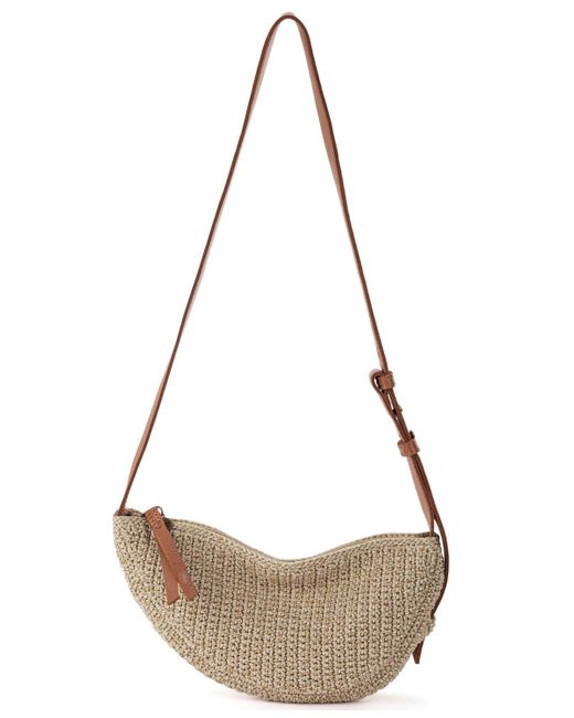 The Sak Natural Tess Crochet Mini Sling Bag