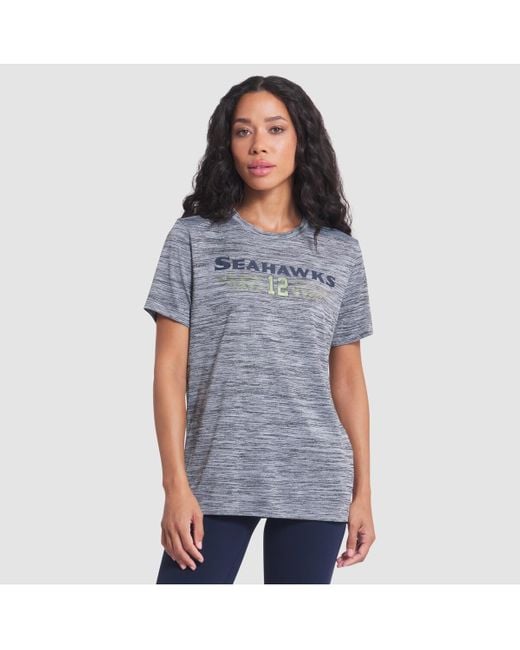 Nike Blue Wolf Seattle Seahawks 2025 Rivalries Collection Sideline Velocity Dri-fit T-shirt