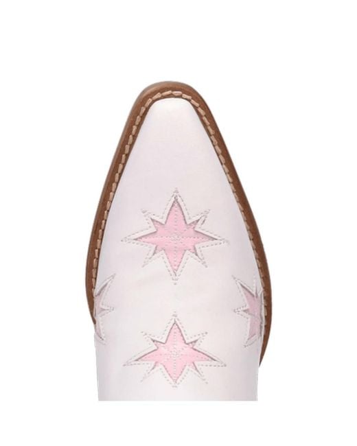 Dingo White Starburst Leather Boot